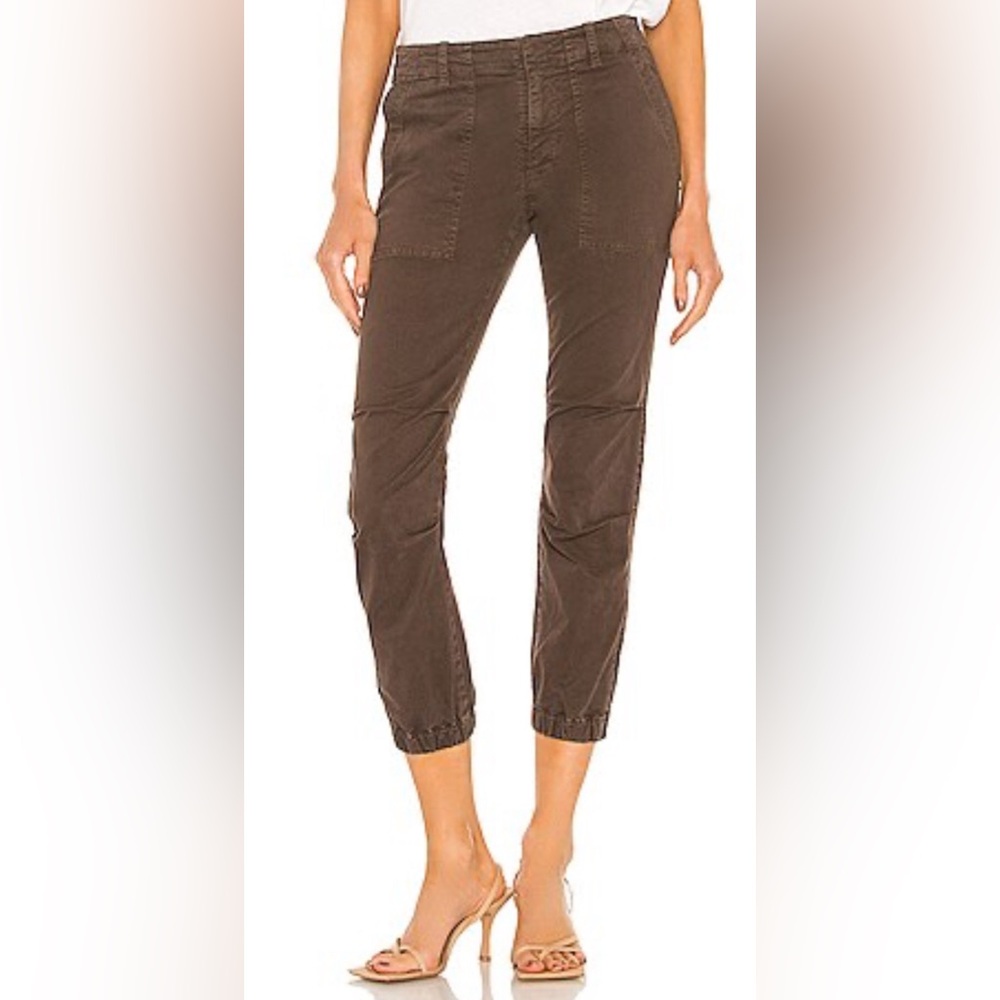Nili Lotan Cropped Military Pants Brown sz 4 NEW!